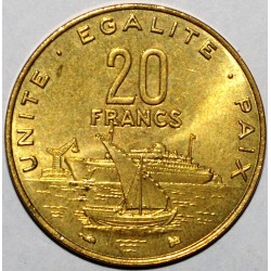 DSCHIBUTI - KM 24 - 20 FRANCS 1999