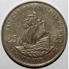 EAST CARIBBEAN STATES - KM 14 - 25 CENTS 1989 - ELISABETH II - BOAT - THE GOLDEN HIND