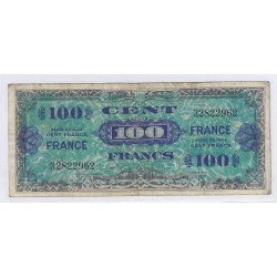 FRANCE - PICK 105s - 100 FRANCS DRAPEAU - 1945 - WITHOUT SERIES - VF