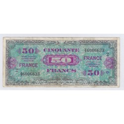 FRANKREICH - PICK 117a - 50 FRANCS DRAPEAU - 1945 - SERIE 2 - SS