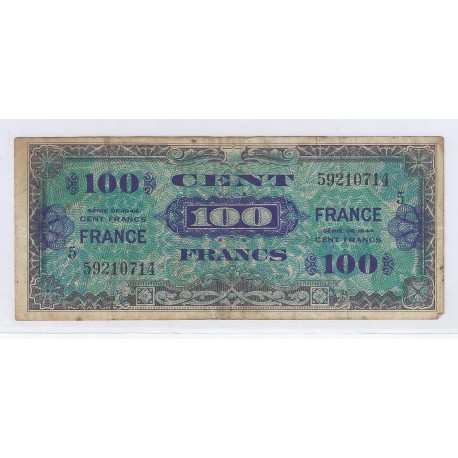 FAY VF 25/5 - 100 FRANCS VERSO FRANCE - 1945 - SÉRIE 5 - TTB - PICK 105s