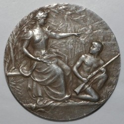 MEDAILLE - RENNES - 35 -  1ère FETE ANNUELLE DE TIR - 1901 - ARGENT