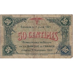 52 - ST DIZIERS - CHAMBRE DE COMMERCE - 50 CENTIMES 1921 - TRES BEAU