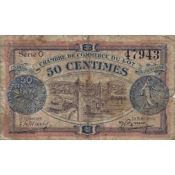 COUNTY 46 - LOT - CHAMBER OF COMMERCE - 50 CENTIMES 1920 - F