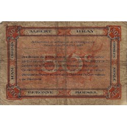 COUNTY 80 - PERONNE - CHAMBER OF COMMERCE - 50 CENTIMES - 27/07/1920 - F