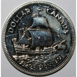 KANADA - KM 124 - 1 DOLLAR 1979 - 300 Jahre Griffon-Boot