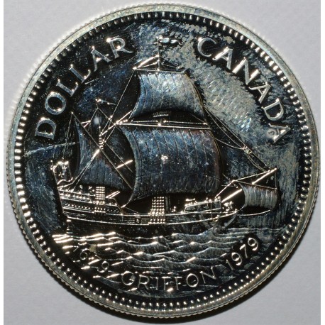 KANADA - KM 124 - 1 DOLLAR 1979 - 300 Jahre Griffon-Boot