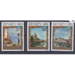 CAMEROUN - 3 TIMBRES - 40 FRANCS + 100 FRANCS + 200 FRANCS - UNESCO - VENISE