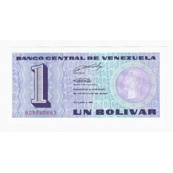 VENEZUELA - PICK 68 - 1 BOLIVAR - 05.10.1989 - UNC