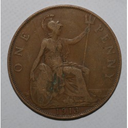 GRANDE BRETAGNE - KM 810 - 1 PENNY 1913 - GEORGE V