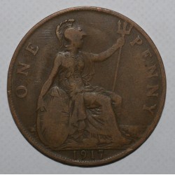 GRANDE BRETAGNE - KM 810 - 1 PENNY 1917 - GEORGE V