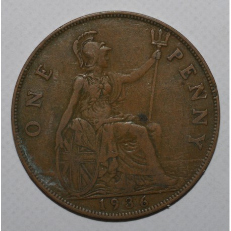 GRANDE BRETAGNE - KM 838 - 1 PENNY 1936 - GEORGE V - TB