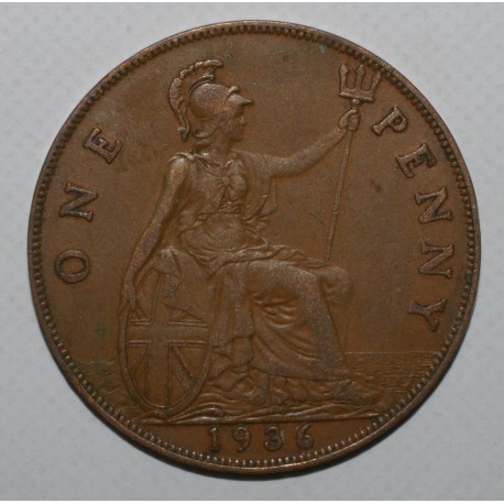 GRANDE BRETAGNE - KM 838 - 1 PENNY 1936 - GEORGE V