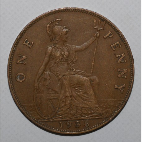 GRANDE BRETAGNE - KM 838 - 1 PENNY 1936 - GEORGE V - SUP