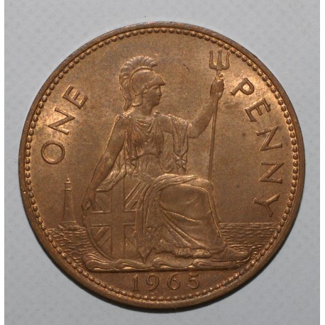 GREAT BRITAIN - KM 897 - 1 PENNY 1965 - ELIZABETH II