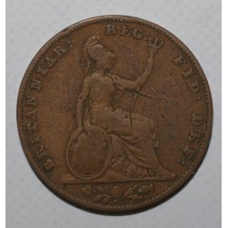 GRANDE BRETAGNE - KM 725 - 1 FARTHING 1850 - VICTORIA