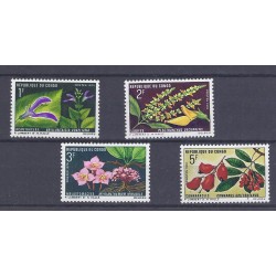 CONGO - 4 STAMPS - 1, 2, 3 ET 5 FRANCS - 1970 - FLOWERS