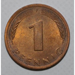 ALLEMAGNE - KM 105 - 1 PFENNIG 1980 F - Stuttgart