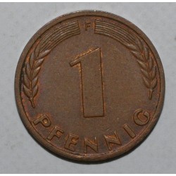 ALLEMAGNE - KM 105 - 1 PFENNIG 1950 F - Stuttgart