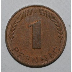 DEUTSCHLAND - KM 105 - 1 PFENNIG 1950 D - München