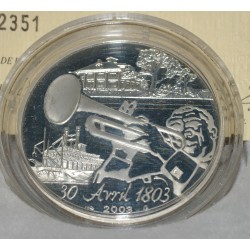 NAPOLEON SELLS LOUISIANA TO THE UNITED STATES - 1.5 EURO 2003 -  PROOF