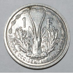 AFRIQUE OCCIDENTALE FRANÇAISE - KM 4 - 1 FRANC 1948