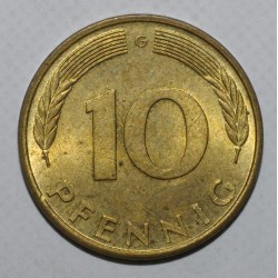 DEUTSCHLAND - KM 108 - 10 PFENNIG 1979 G - Karlsruhe