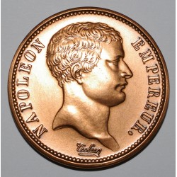 MEDAILLE - NAPOLEON 1er - 2 FRANCS 1807 A - Naked Head - COPPER