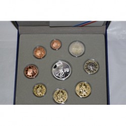 FRANCE - EURO COIN SET PROOF 2010 - 9 COINS - MONNAIE DE PARIS