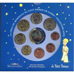 FRANCE - EURO COIN SET BU "PETIT PRINCE" 2003 - 8 COINS + 1 MEDAL - MONNAIE DE PARIS