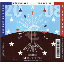 FRANKREICH - KMS ST EURO 2008 - 8 WÄHRUNGEN - MONNAIE DE PARIS