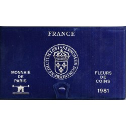 COFFRET FLEUR DE COIN 1981 TRANCHE B