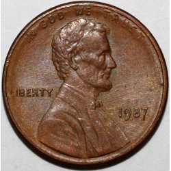 UNITED STATES - KM 201 - 1 CENT 1987 - LINCOLN - MEMORIAL PENNY