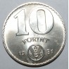 UNGARN - KM 595 - 10 FORINT 1981