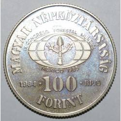 HUNGARY - KM 639 - 100 FORINT 1984 - World Forestry Congress