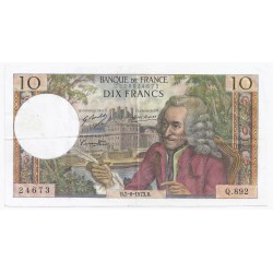 FAY 62/63 - 10 FRANCS VOLTAIRE - 02/08/1973 - SS/VZ - PICK 147