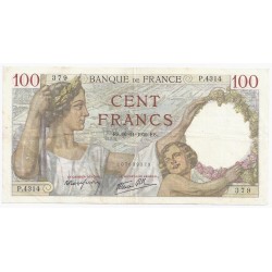 FAY 26/15 - 100 FRANCS SULLY - 16/11/1939 - SS - PICK 94