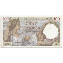 FAY 26/66 - 100 FRANCS SULLY - 12/02/1942 - S+ - PICK 94