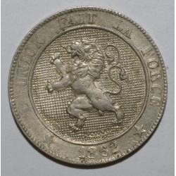 BELGIQUE - KM 21 - 5 CENTIMES 1862 sur 61 - LEOPOLD 1er