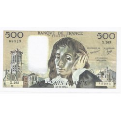 FAY 71/37 - 500 FRANCS PASCAL - 05/11/1987 - X.265 -  SUPERBE - PICK 156