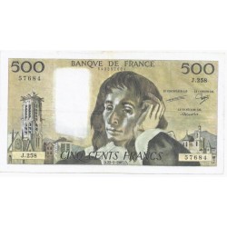 FAY 71/36 - 500 FRANCS PASCAL - 22/01/1987 - J.258 -  TTB/SUP - PICK 156