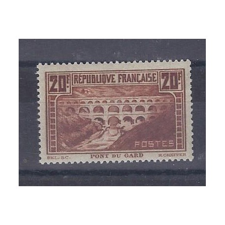 Y&T 262a - 20 FRANCS - PONT DU GARD - TYPE II B