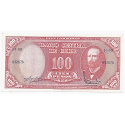 CHILI - PICK 127 - 10 CENTESIMOS / 100 PESOS - (1960-61) - SUPERBE