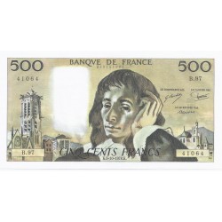 FAY 71/18 - 500 FRANCS PASCAL - 05/10/1978 - B.97 -  SPLENDIDE - PICK 156