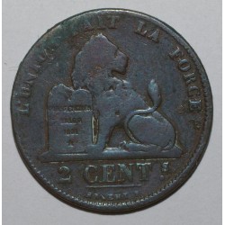 BELGIUM - KM 4 - 2 CENTIMES 1865