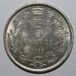 BELGIEN - KM 97 - 5 FRANCS 1933 - RAND B  - FRANZÖSISCH LEGENDE