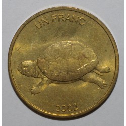 CONGO - KM 81 - 1 FRANC 2002 - Tortue