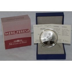 FRANCE - KM 1695 - 10 EURO 2010 - 100 ANS DE LA NAISSANCE DE MÈRE TERESA