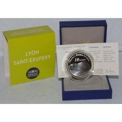 TGV - GARE DE LYON ST EXUPERY - 10 EURO 2012 - ARGENT - Belle Epreuve