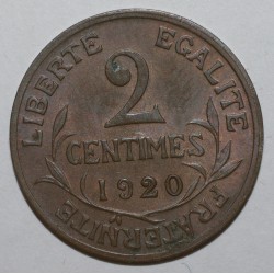 GADOURY 107 - 2 CENTIMES 1920 - DUPUIS - SUP+